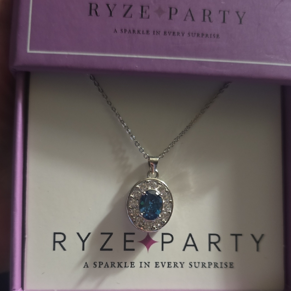 New With Box Ryze Sterling Silver Necklace